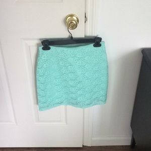 Hollister lace overlay mini skirt